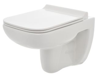 Подвесной унитаз AQUAme AQM2007 с крышкой-сиденьем белый глянцевый